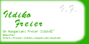 ildiko freier business card